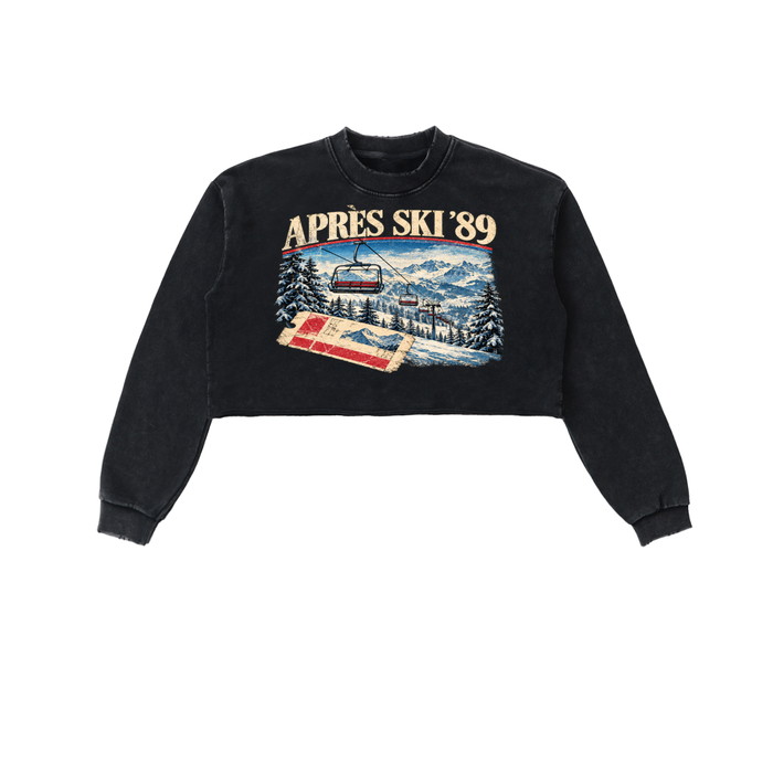 APRÈS SKI CROP SWEATSHIRT