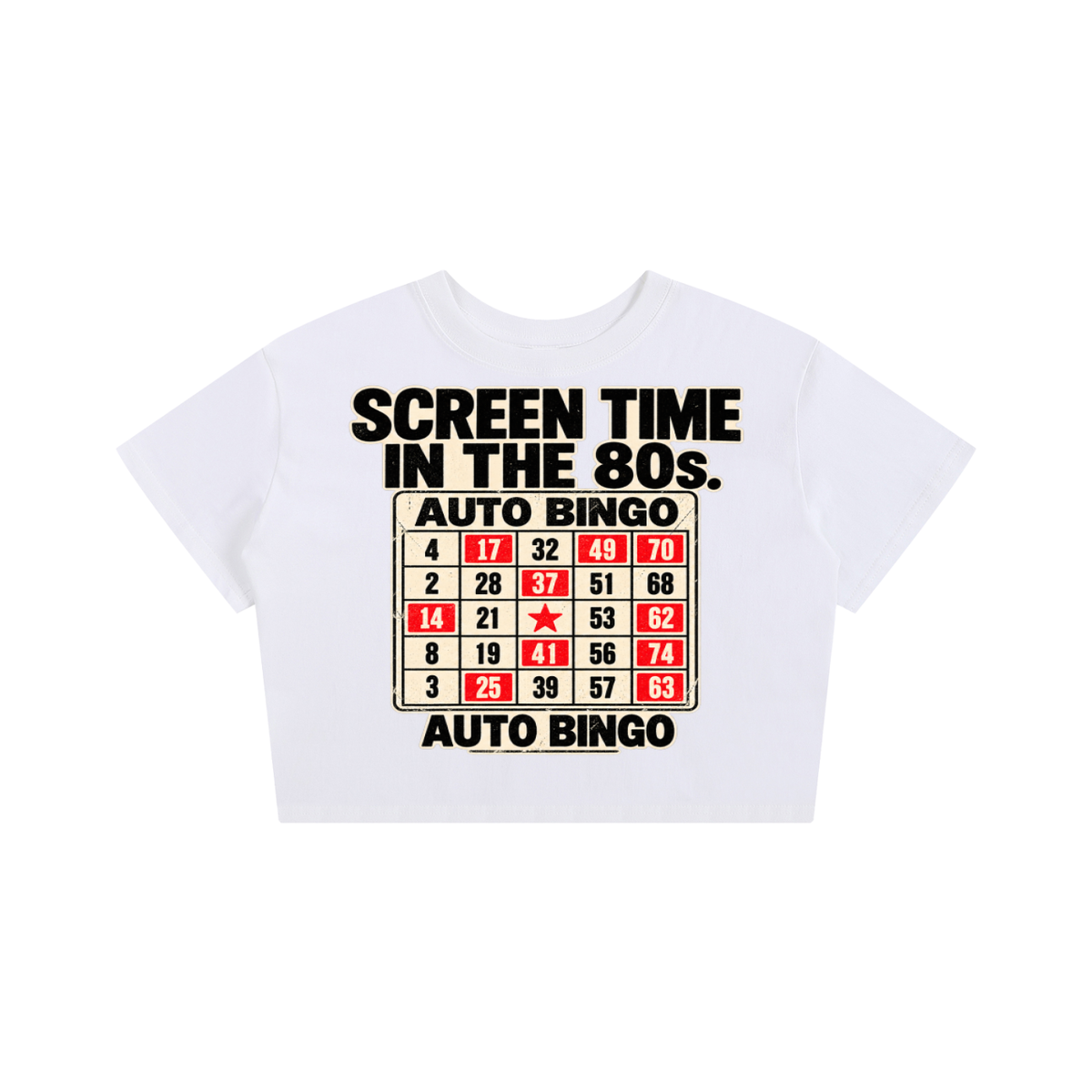 The 80’s Screentime Crop Sweatshirt
