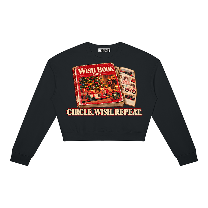 THE WISH BOOK CROPPED SWEATSHIRT