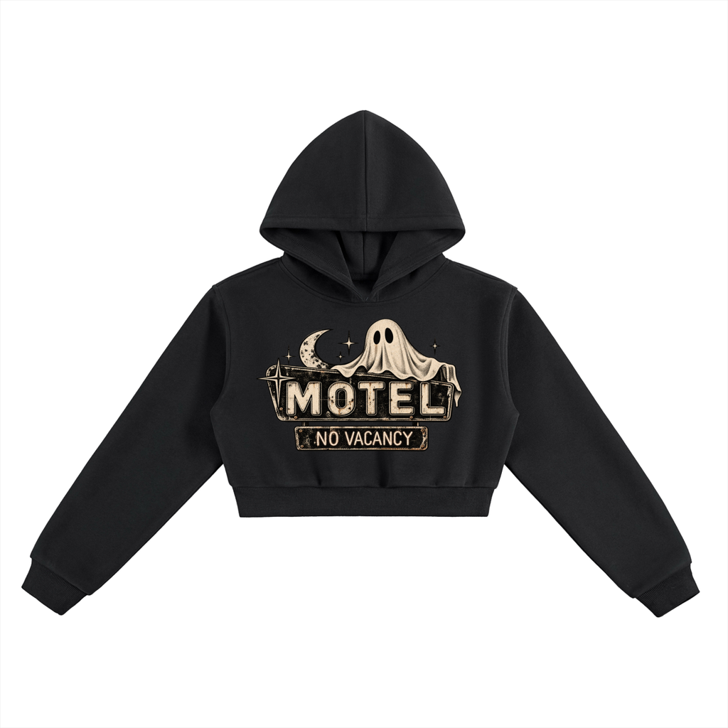 The Dead End Motel Crop Hoodie.