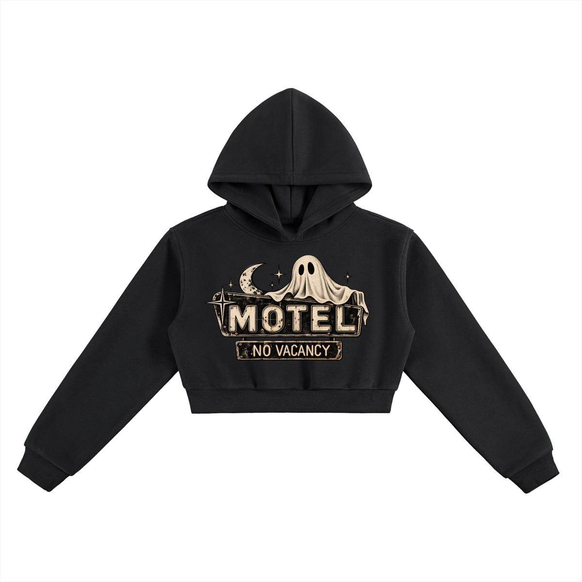 The Dead End Motel Crop Hoodie.