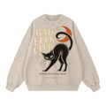 PRETTY LITTLE BAD OMEN STONEWASH OVERSIZED SWEATSHIRT.