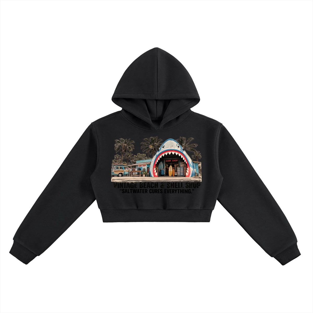 The Tourist Trap Crop Hoodie