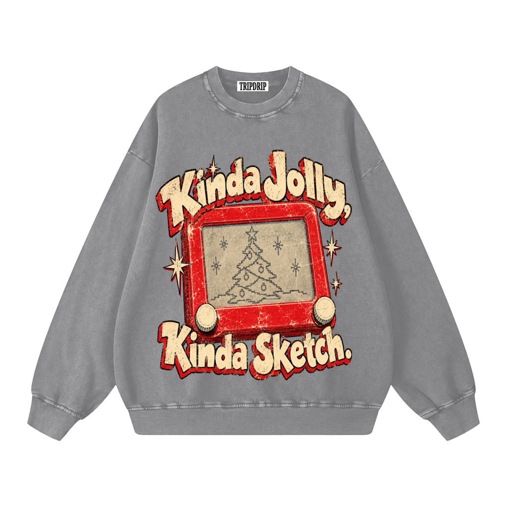 KINDA SKETCH OVERSIZED SWEATSHIRT