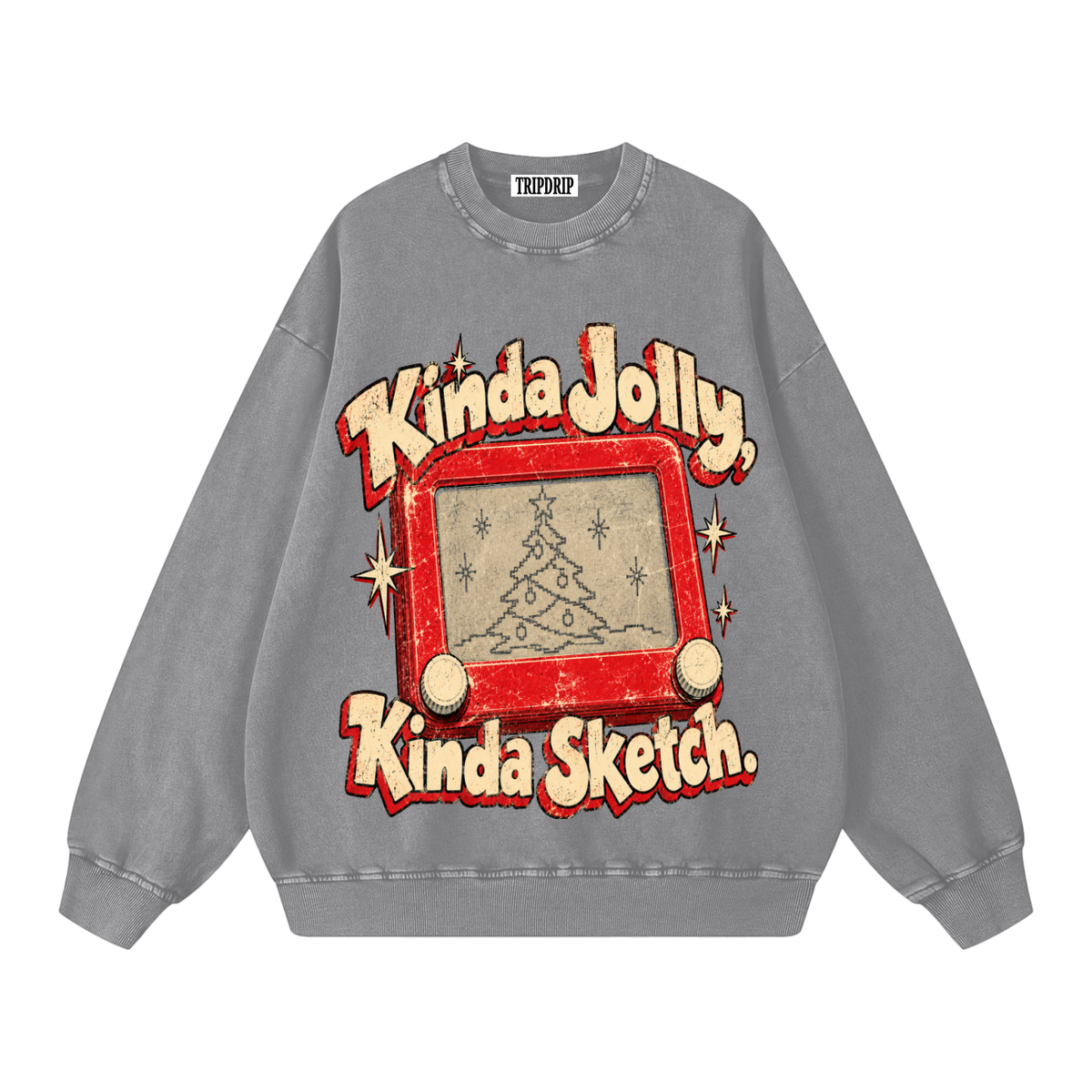 KINDA SKETCH OVERSIZED SWEATSHIRT
