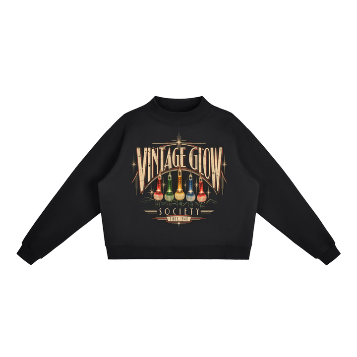 VINTAGE GLOW MOCK NECK SWEATSHIRT