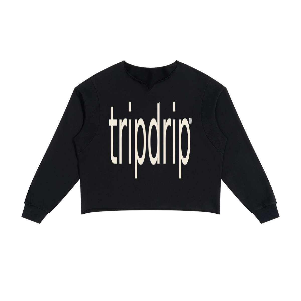 THE DOUBLE TAKE RAW EDGE SWEATSHIRT