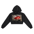 BITE FIRST Crop Hoodie