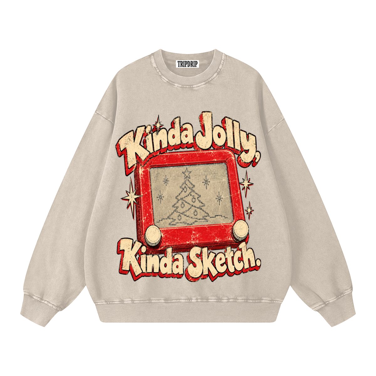 KINDA SKETCH OVERSIZED SWEATSHIRT