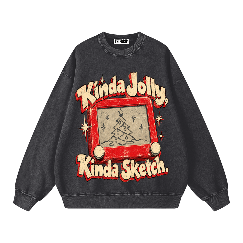 KINDA SKETCH OVERSIZED SWEATSHIRT