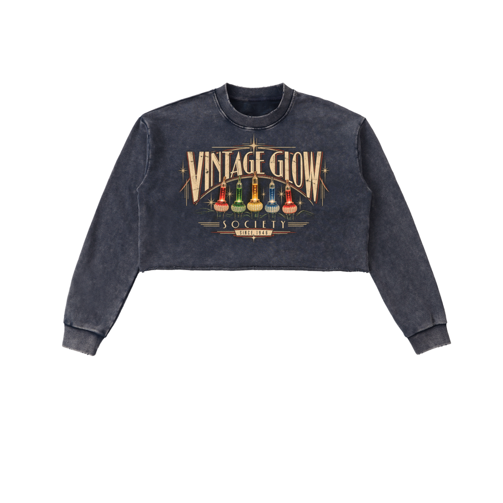 VINTAGE GLOW CROP SWEATSHIRT