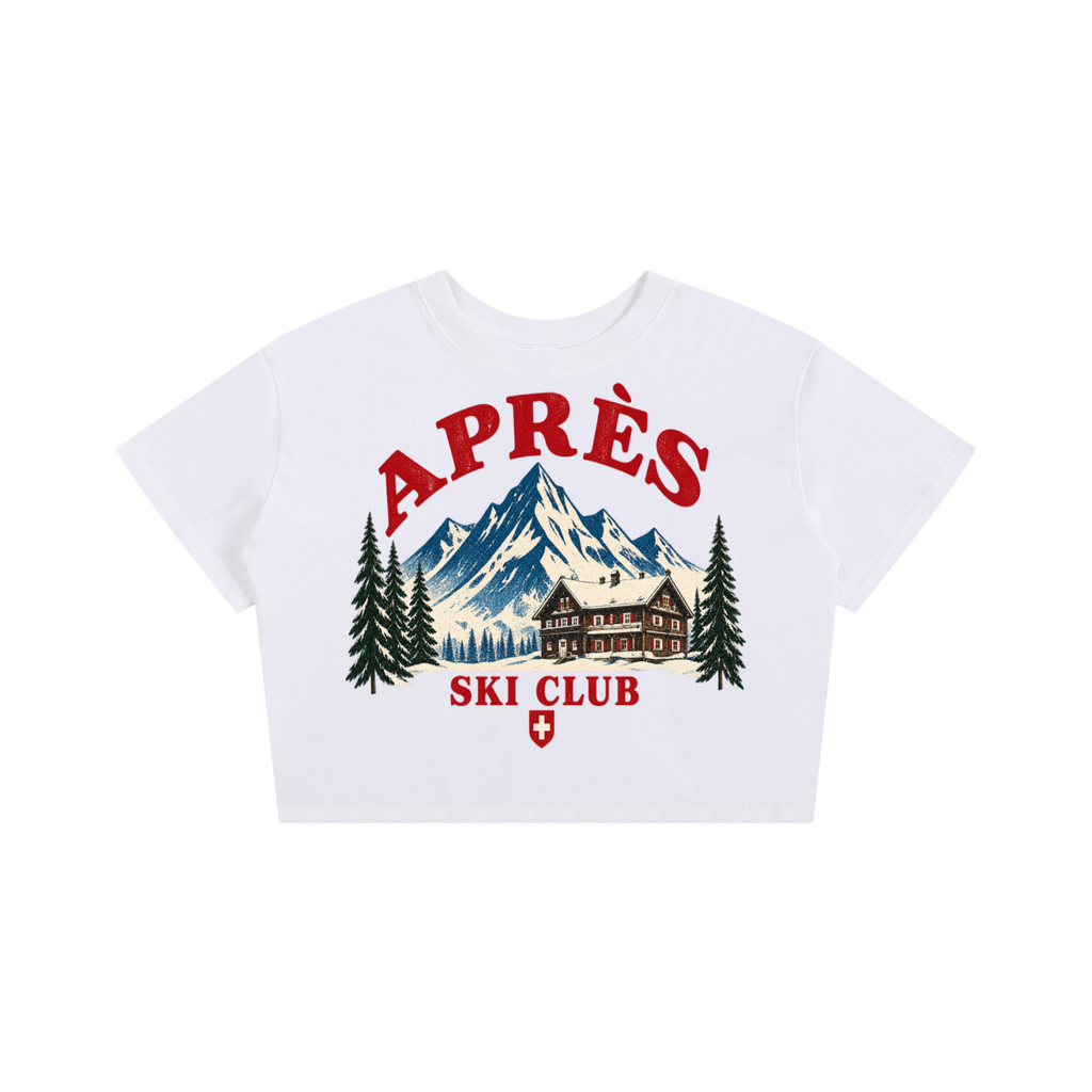 APRÈS SKI CLUB CROP TEE