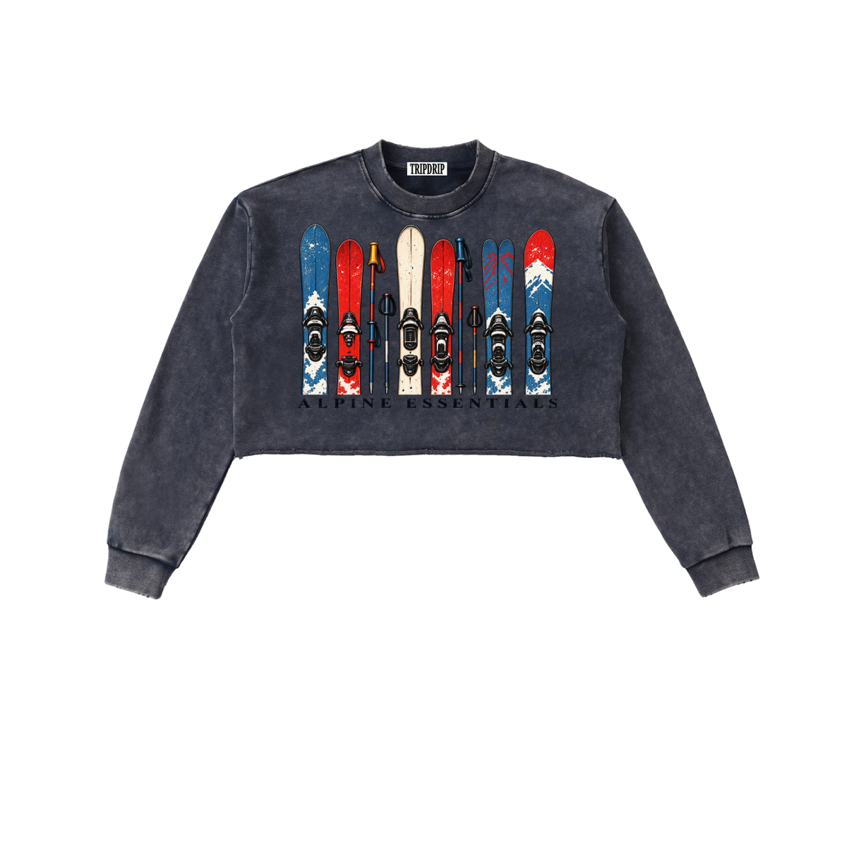 ALPINE ESSENTIALS CROPPED SWEATSHIRT