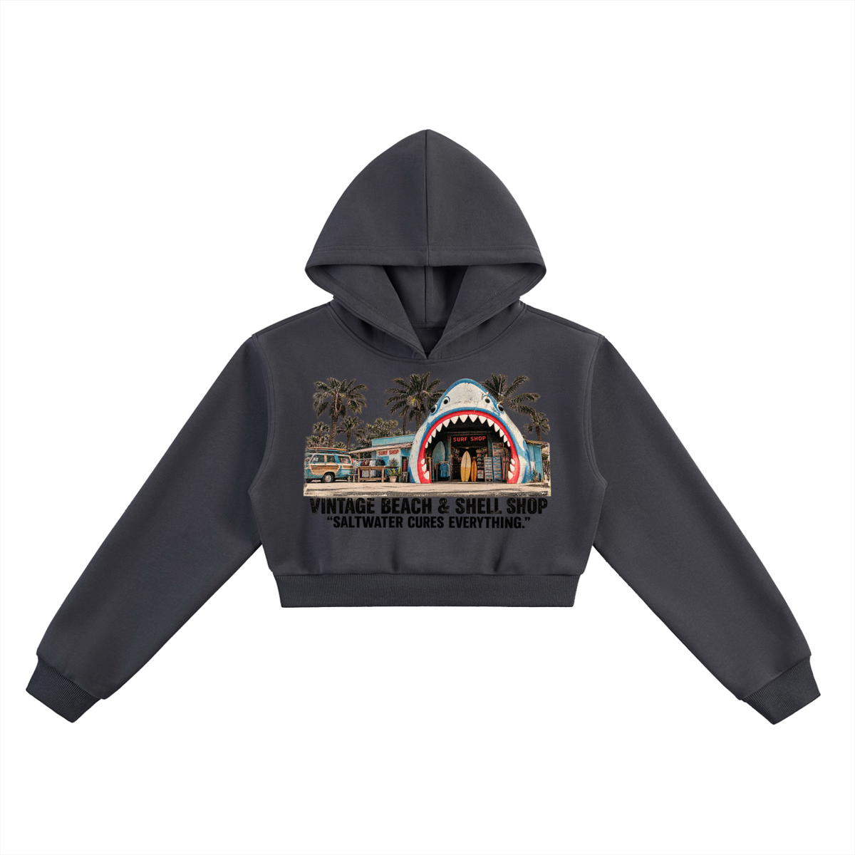 The Tourist Trap Crop Hoodie