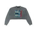BLACK DIAMONDS. DIRTY MARTINIS. CROP SWEATSHIRT.