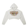 VINTAGE GLOW SOCIETY CROP HOODIE