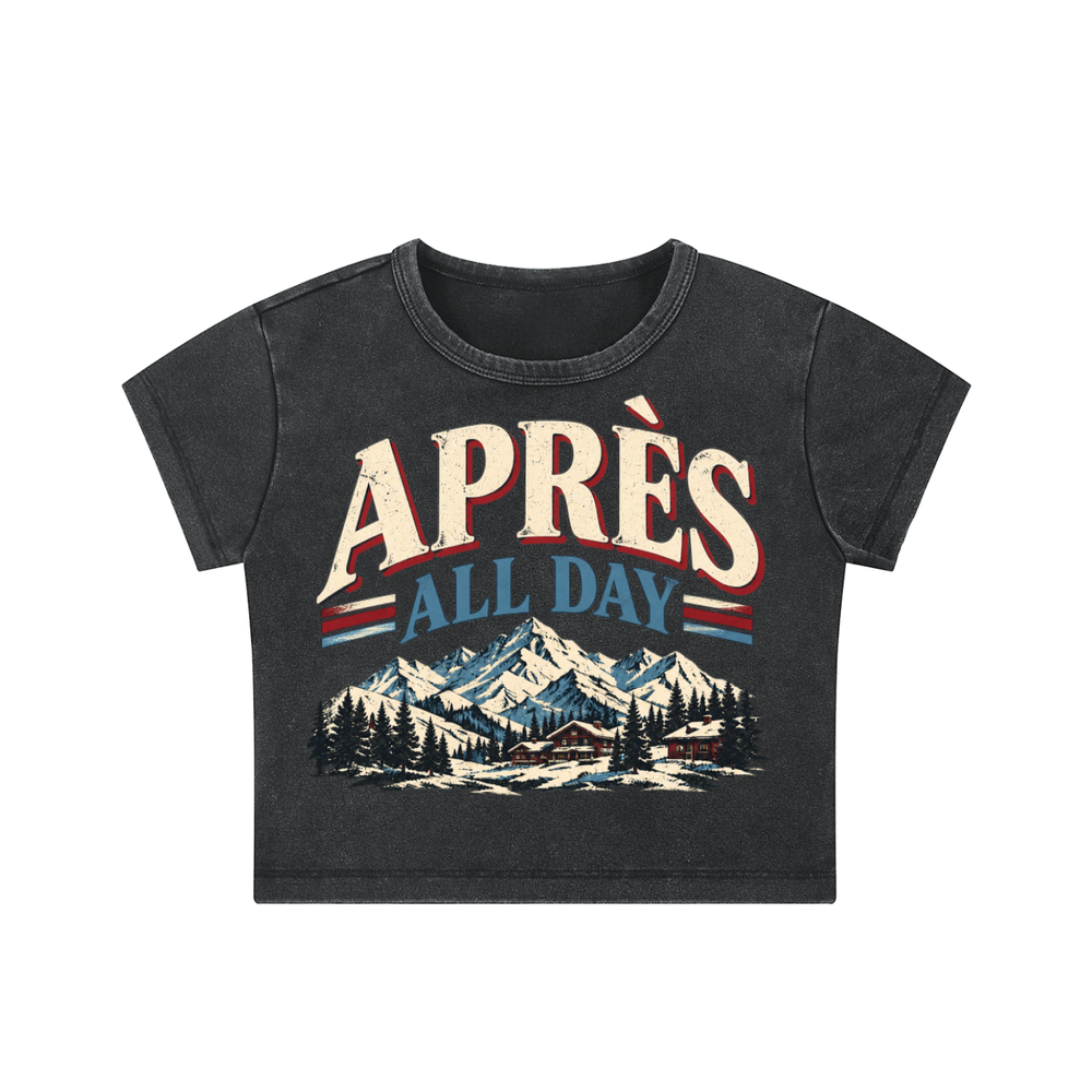APRES ALL DAY CROP TEE