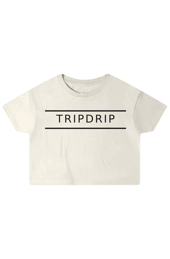The Midnight Layover Crop Vintage White White