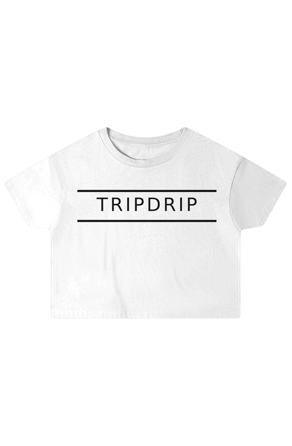 The Midnight Layover Crop Vintage White White