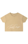 Priority Boarding Crop Top Gold Latte