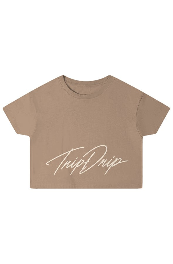 Priority Boarding Crop Top Gold Latte