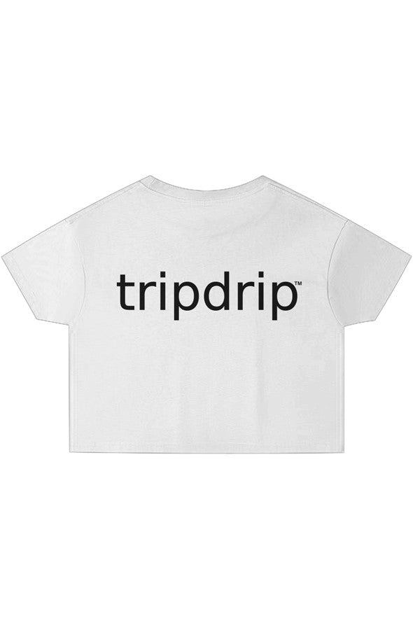 The Back Story Crop Top Vintage White White