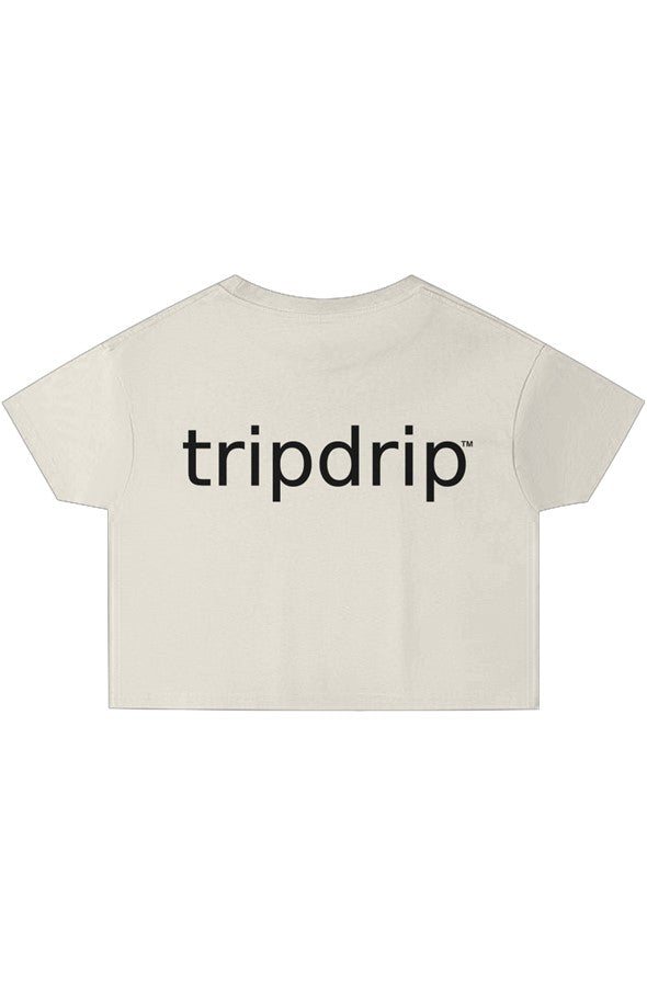 The Back Story Crop Top Vintage White White