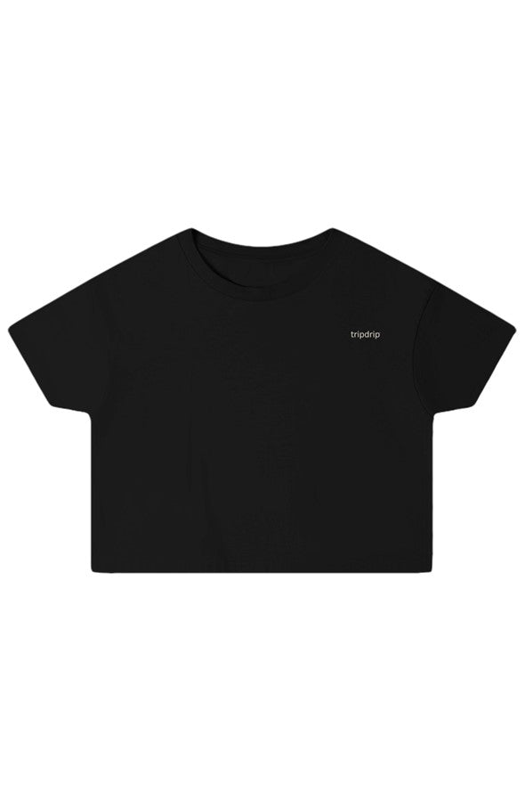 The Back Story Crop Top Black