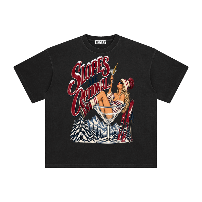 SLOPES ARE OPTIONAL TEE