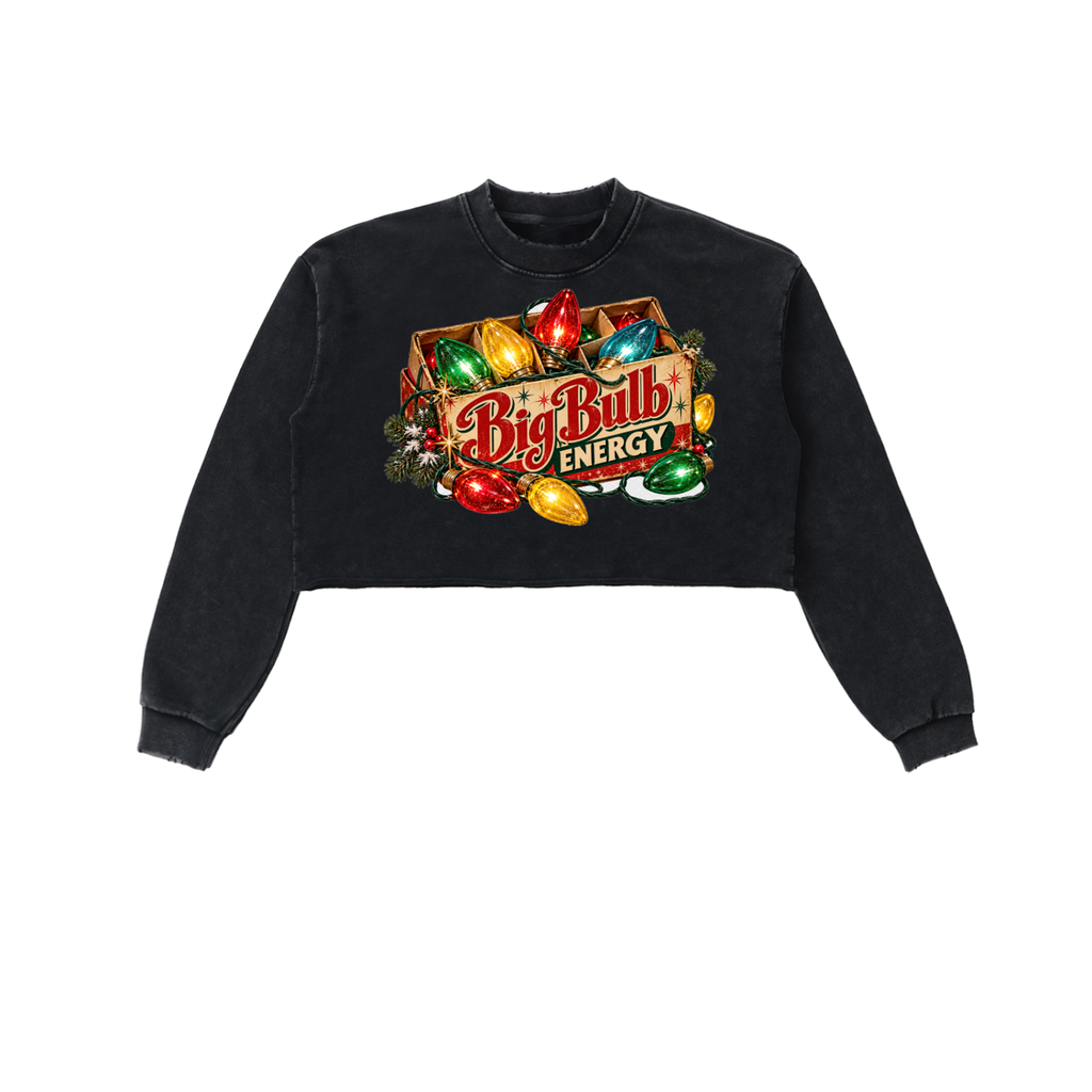 BIG BULB ENERGY CROP SWEATSHIRT