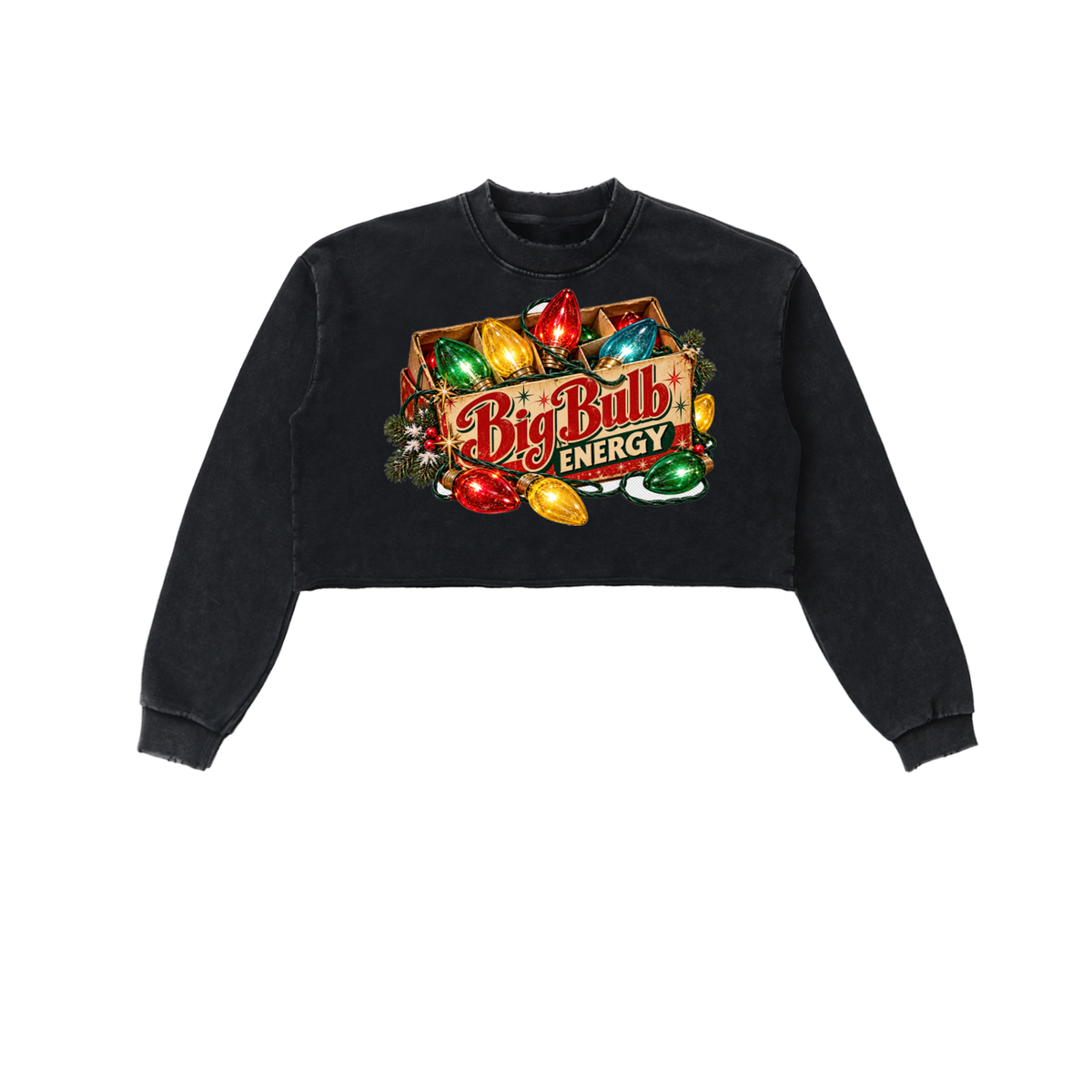 BIG BULB ENERGY CROP SWEATSHIRT