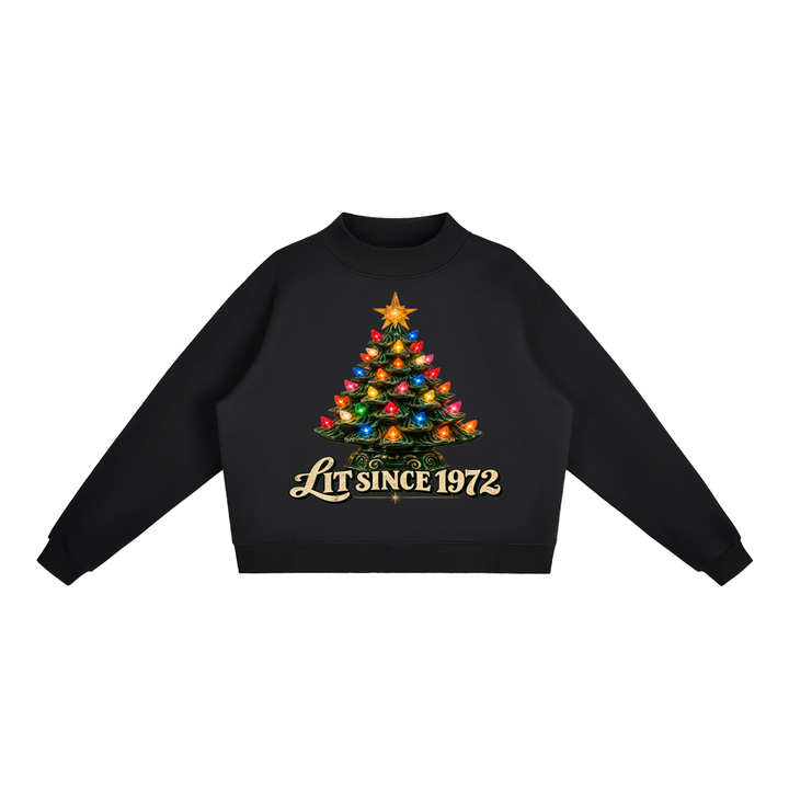 LIT SINCE 1972 MOCK NECK SWEATSHIRT