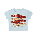WHICH WAY APRÈS? CROP TEE
