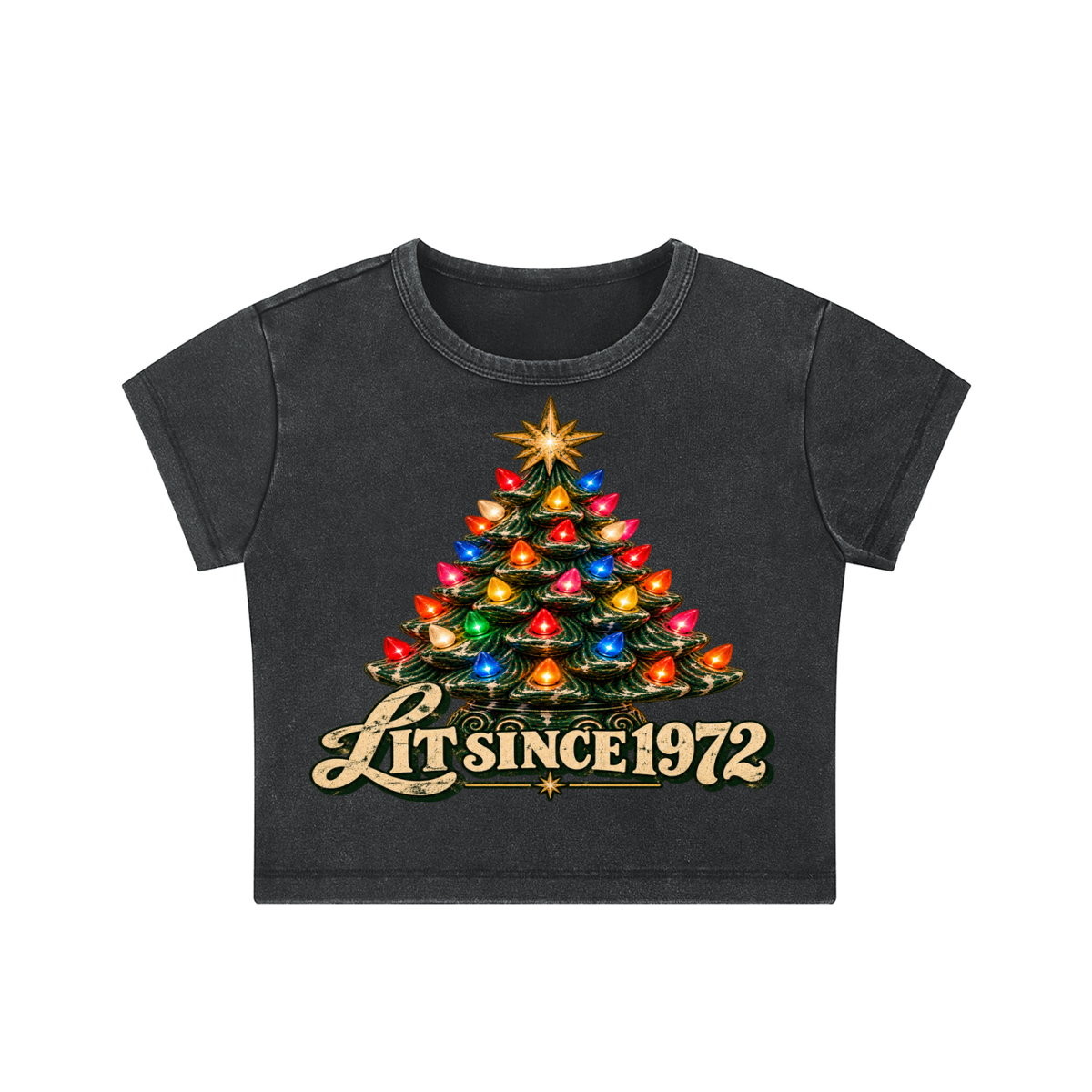 LIT SINCE 1972 CROP TEE
