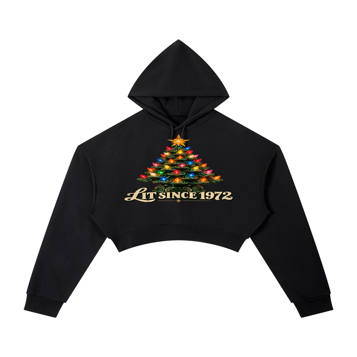 LIT SINCE 1972 CROPPED HOODIE