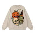 VINTAGE MASKS STONEWASH OVERSIZED SWEATSHIRT.