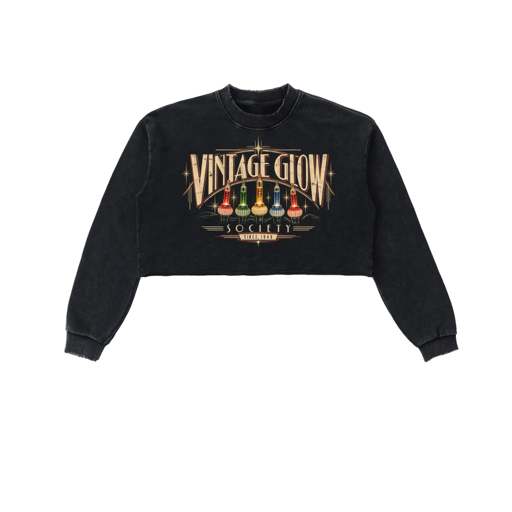 VINTAGE GLOW CROP SWEATSHIRT