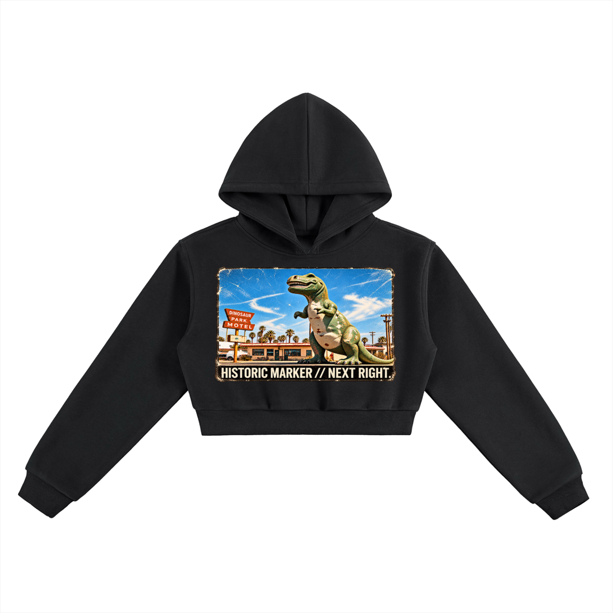 The Dino-Stop Crop Sweatshirt