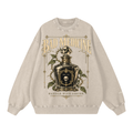 BAD MEDICINE STONEWASH OVERSIZED SWEATSHIRT.
