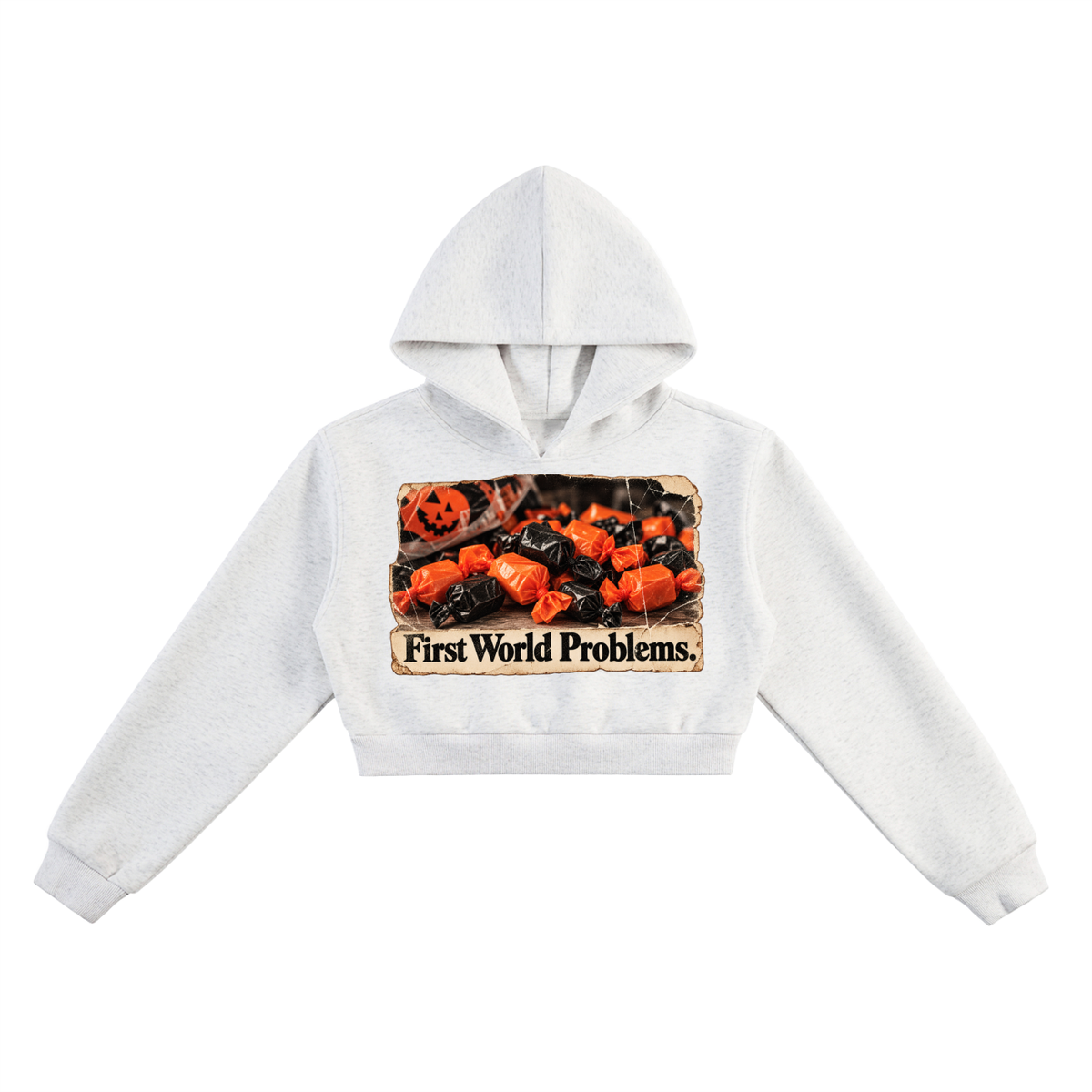 The First World Problems Crop Hoodie