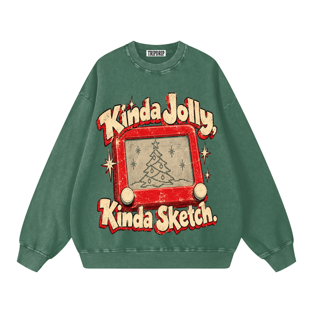 KINDA SKETCH OVERSIZED SWEATSHIRT