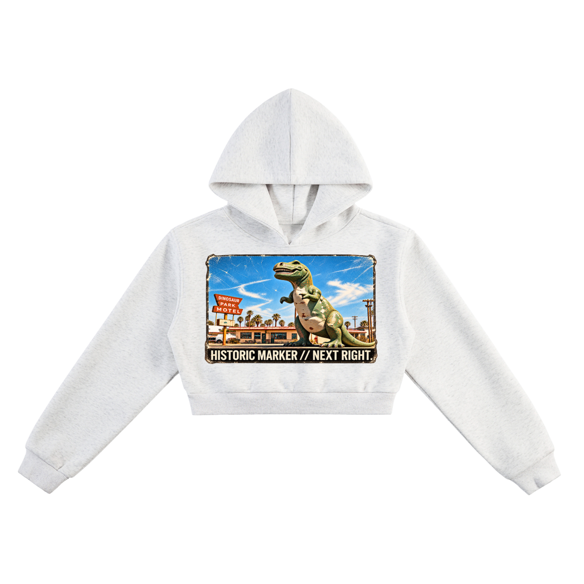 The Dino-Stop Crop Sweatshirt
