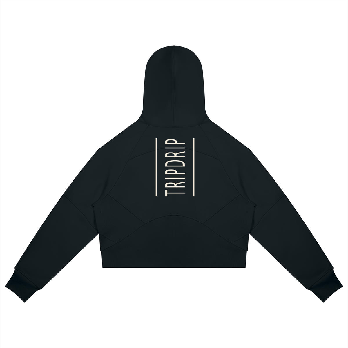 THE JET-SETTER CROPPED ZIP-THROUGH HOODIE