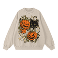 PUMPKIN AFTER DARK STONEWASH OVERSIZED SWEATSHIRT.
