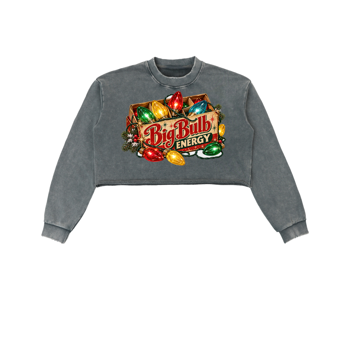 BIG BULB ENERGY CROP SWEATSHIRT