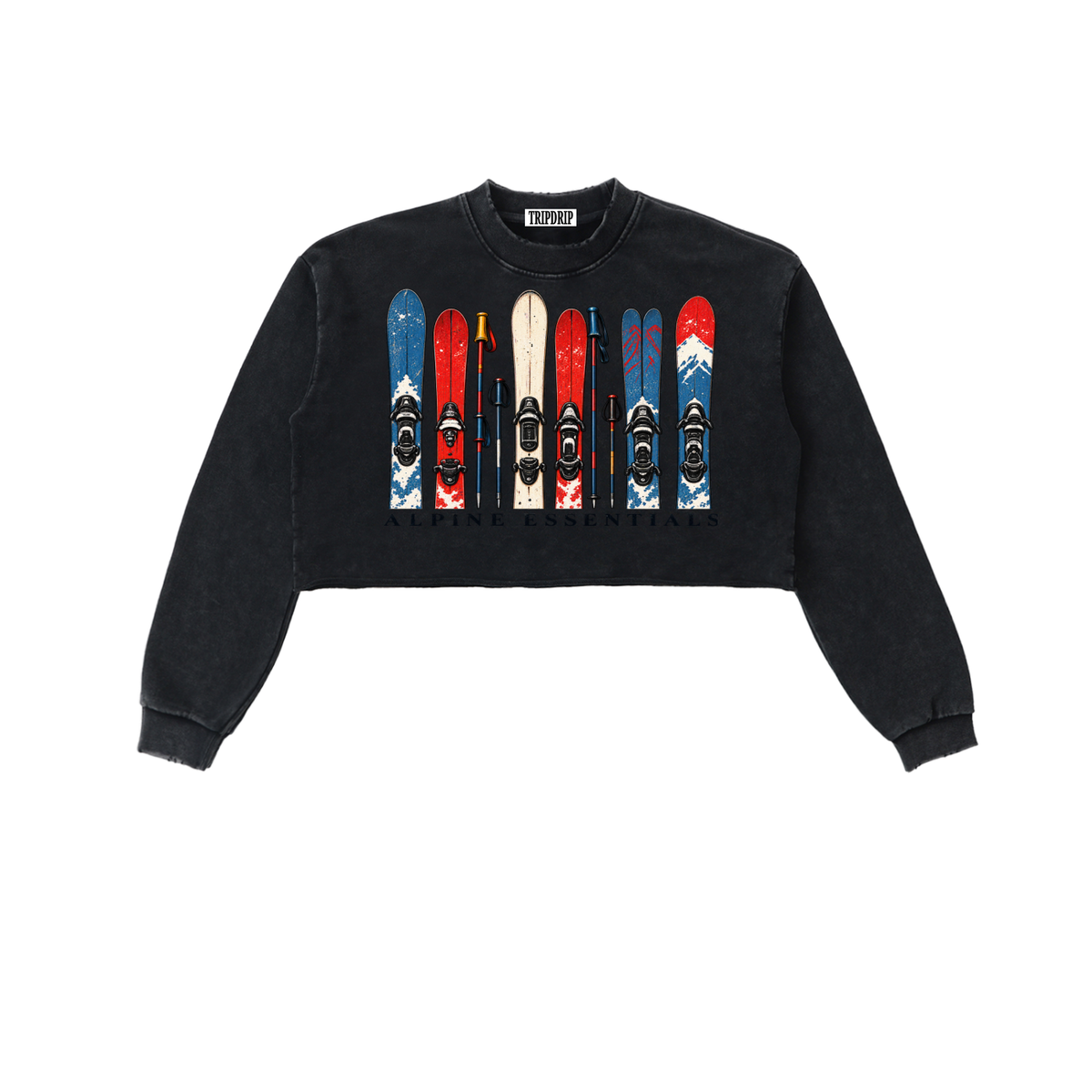 ALPINE ESSENTIALS CROPPED SWEATSHIRT