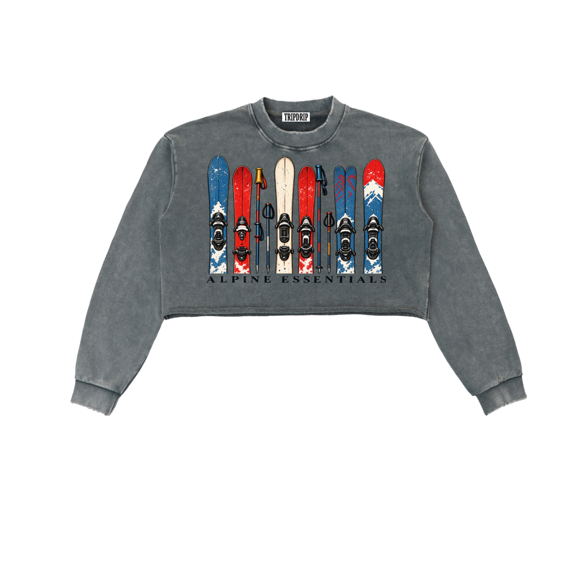 ALPINE ESSENTIALS CROPPED SWEATSHIRT