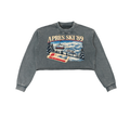 APRÈS SKI CROP SWEATSHIRT