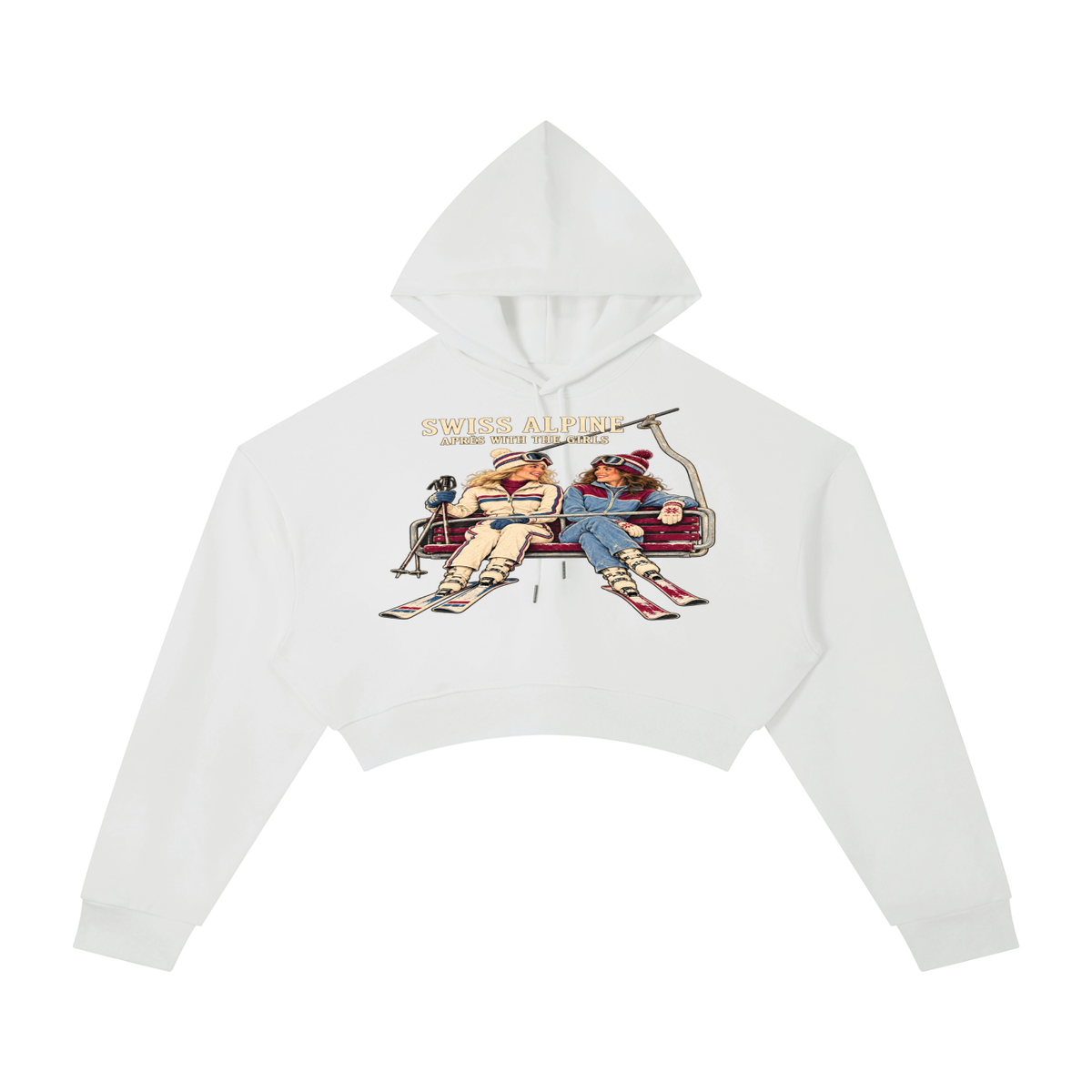 APRÈS WITH THE GIRLS CROP HOODIE