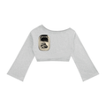 THE WINDOW SEAT OFF SHOULDER CROP SWEATSHIRT